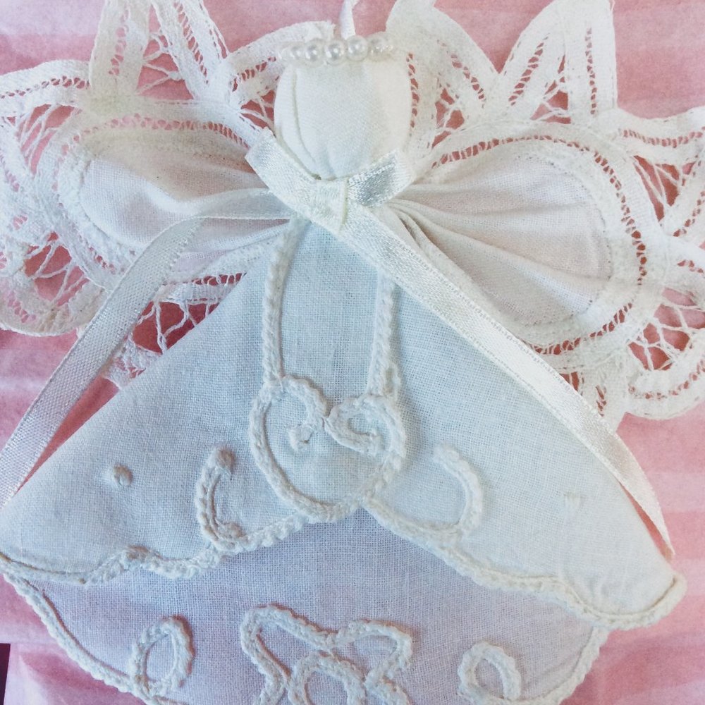 Handmade Handkerchief Angel Ornaments